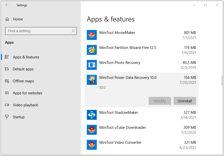 Use Add Or Remove Programs To Uninstall Apps Windows 1011 Minitool