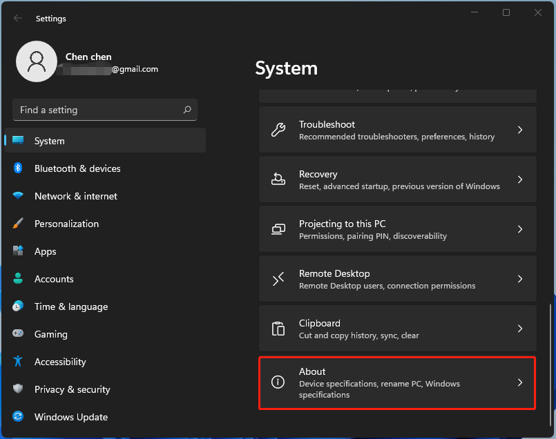 how to check gb ram on windows 11