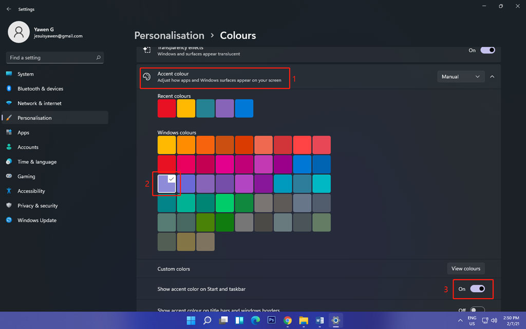 Change Color Of Windows Taskbar Bucksfoo