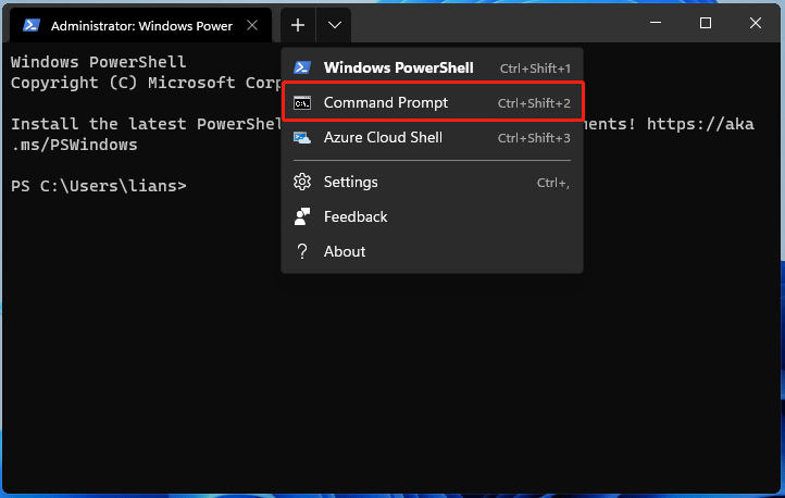 How to open Command Prompt in Windows