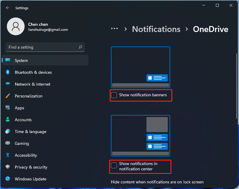 disable notification banners