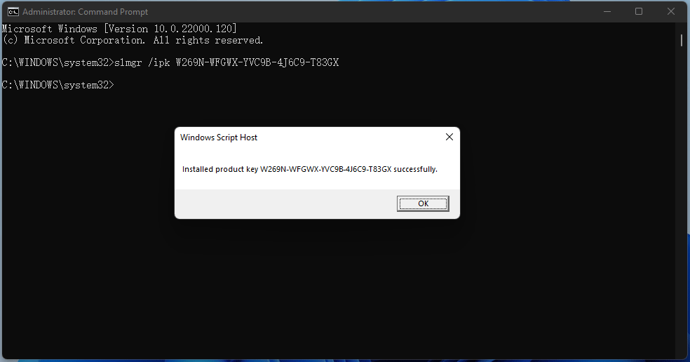 activate Windows 11 with KMS