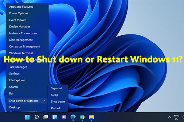 how to shut down restart windows 11 thumbnail