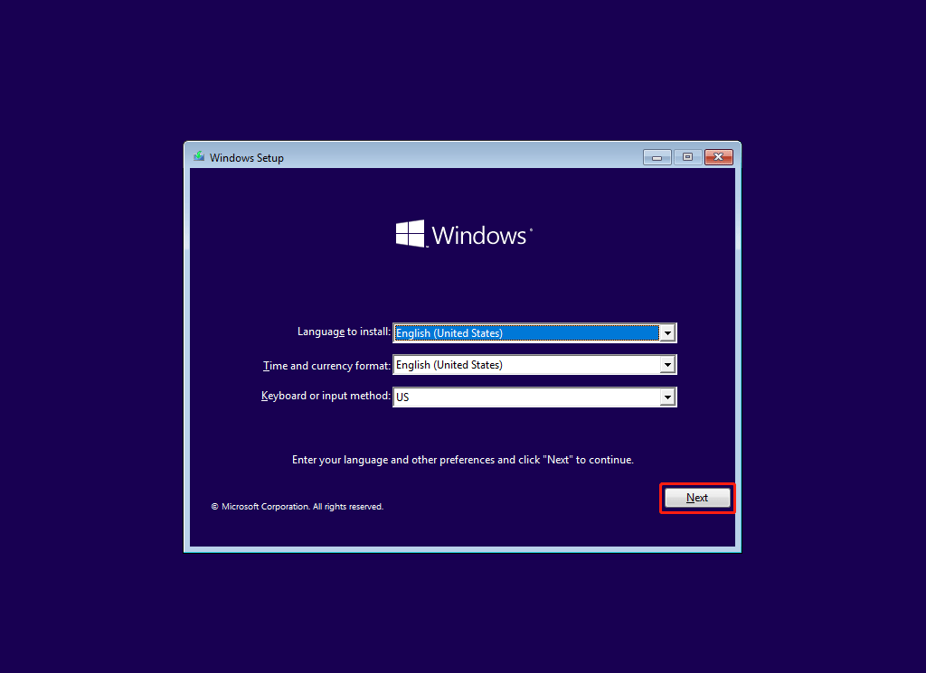 Windows Setup