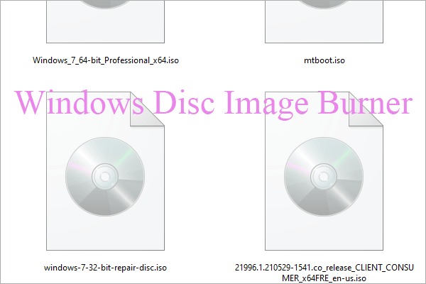 windows disc image burner