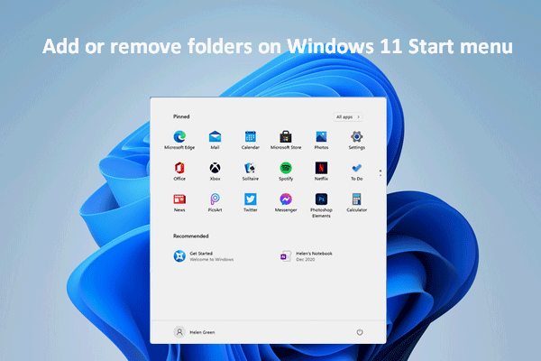 How To Add Or Remove Folders On Windows 11 Start Menu