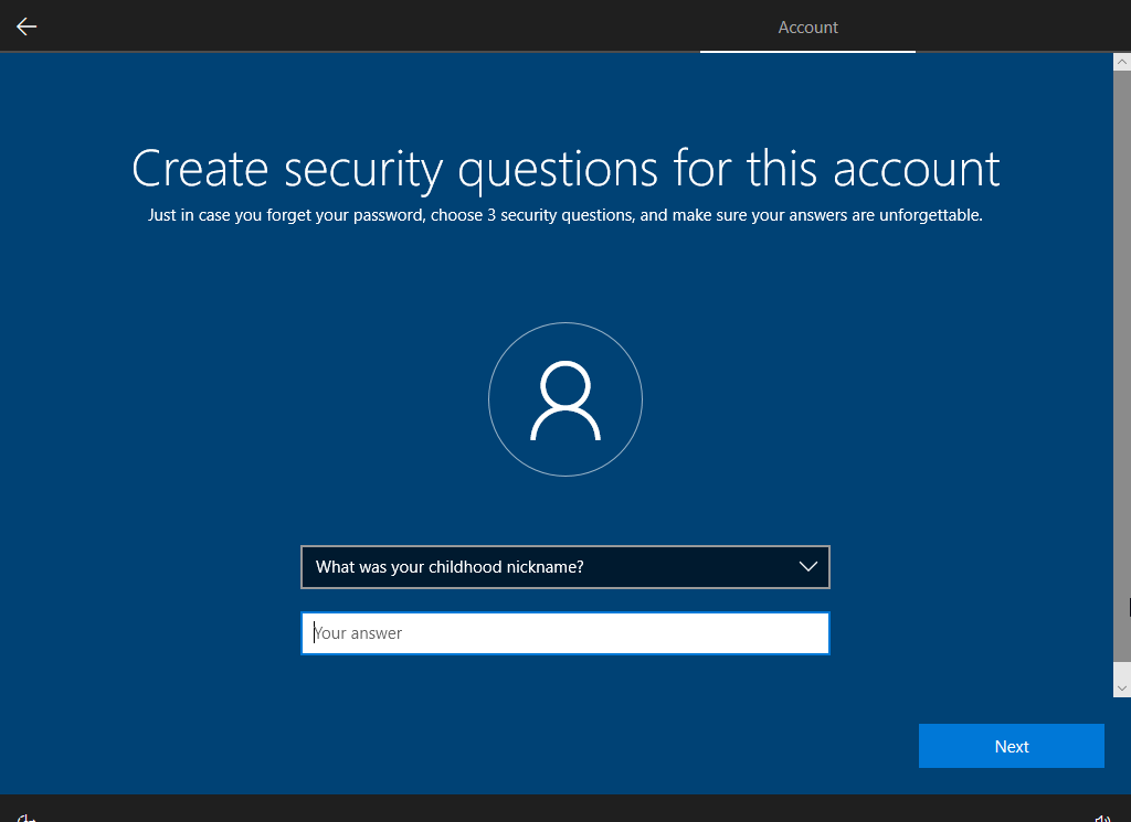security question 2