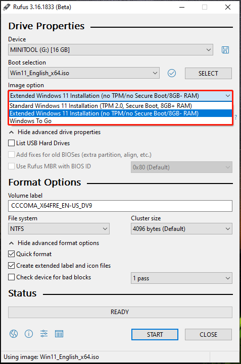 Create bootable Windows 11 ISO without TPM, Secure Boot and RAM  requirements.