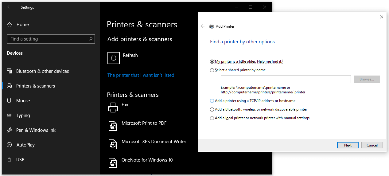 how to add a local printer on Windows 10/11