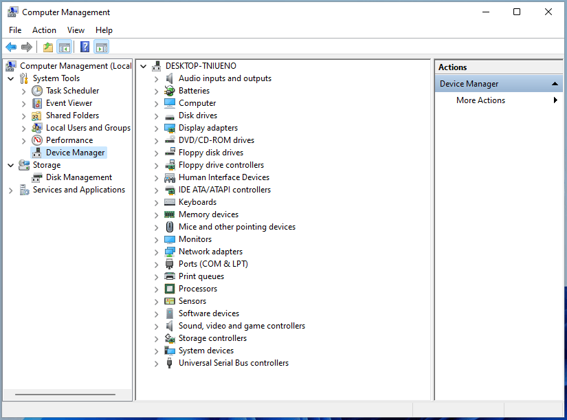 Device Manager under Windows 11 Computer Management