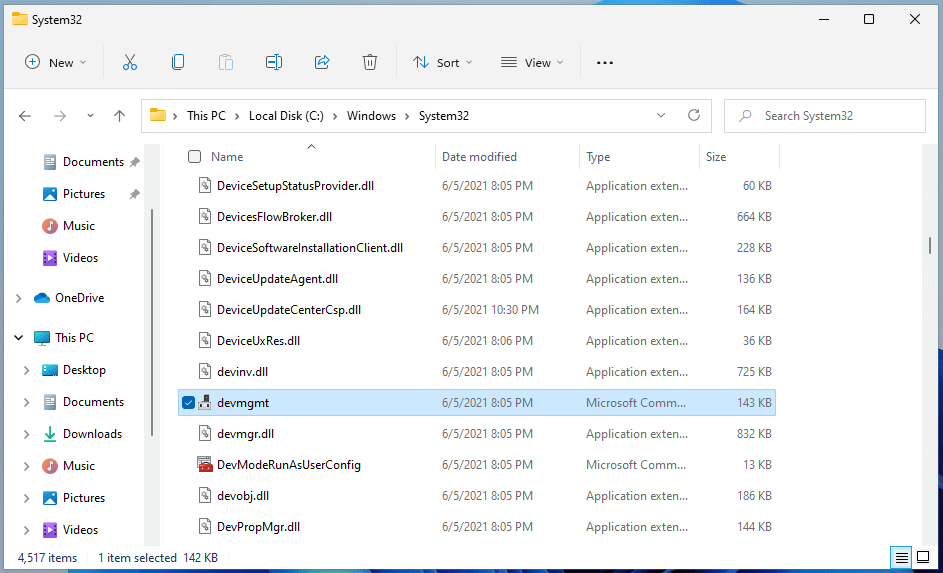 open Windows 11 Device Manager from File Explorer