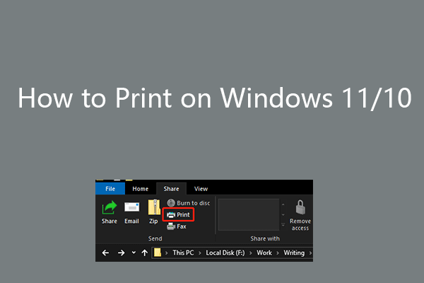 How to Print on Windows 11/10 – 2 Ways