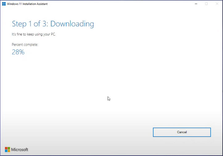 Downloading Windows 11