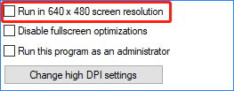 run in 640 x 840 screen resolution