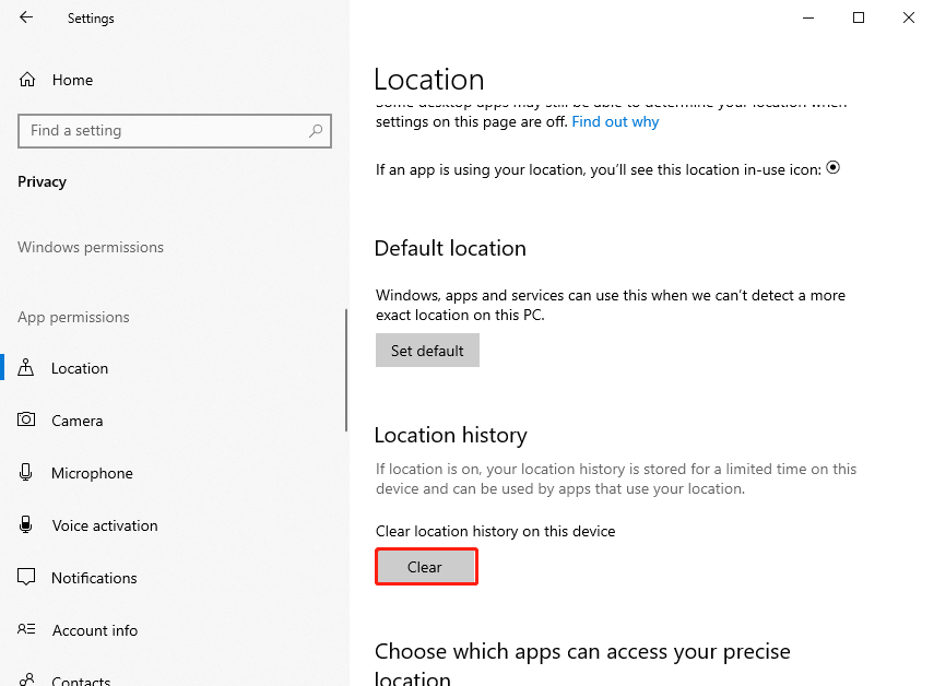 [Guide] How to Delete or Clear Location History on Windows 11/10 MiniTool