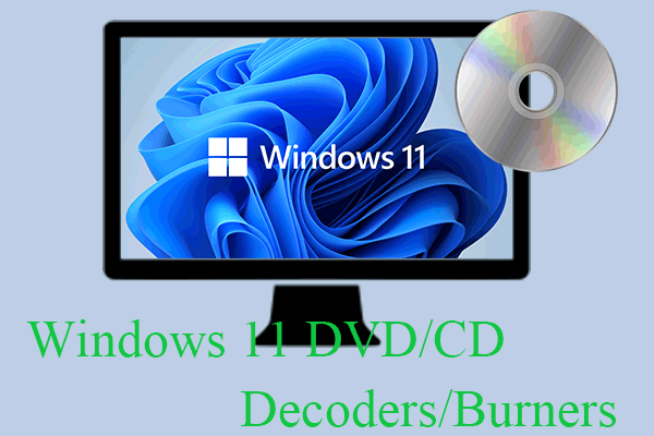 What Are the DVD Decoders for Windows 11 & How to Burn a CD/DVD?