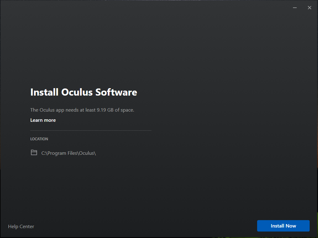 install Oculus Software