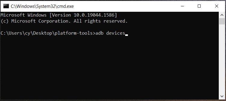 adb devices command