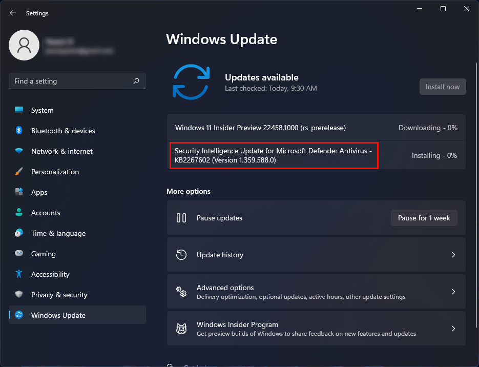 how to fix security intelligence update for microsoft defender antivirus