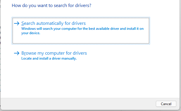 how do you want to search for drivers
