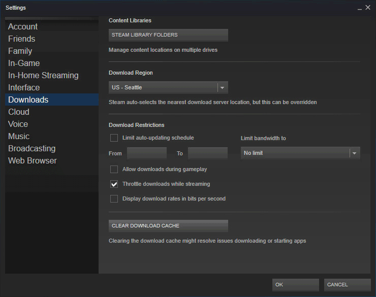 How to Clear Steam's Cache to Make the App Run Faster