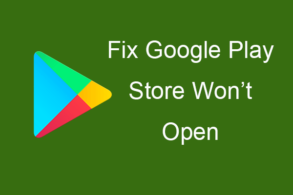 google play store won t open