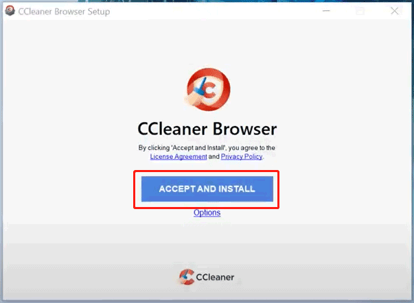 install CCleaner Browser