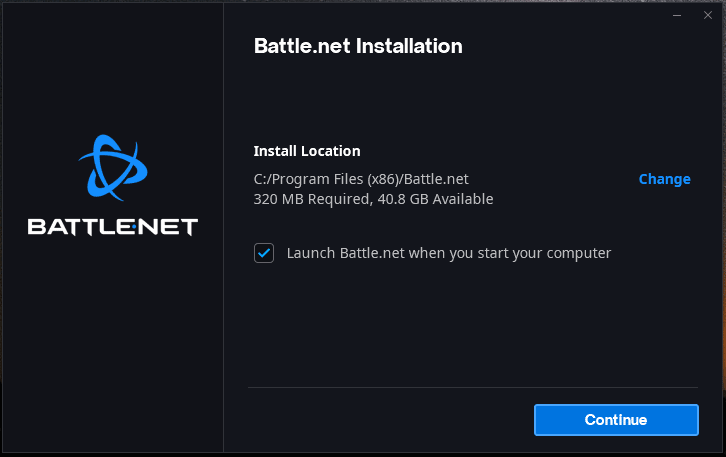 Battle.net installation