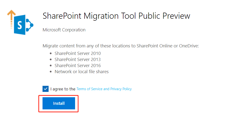 SharePoint Migration Tool download