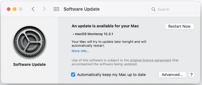 upgrade macOS