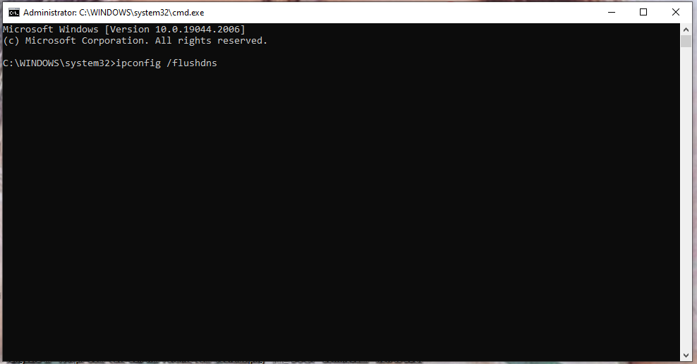  flush DNS cache