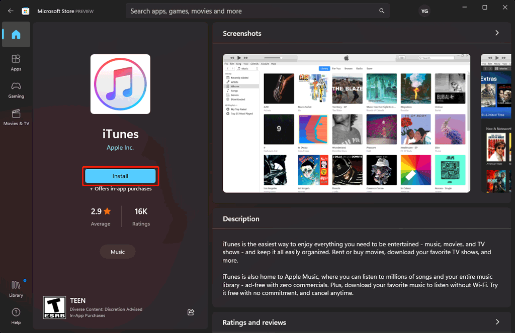 apple music download for windows