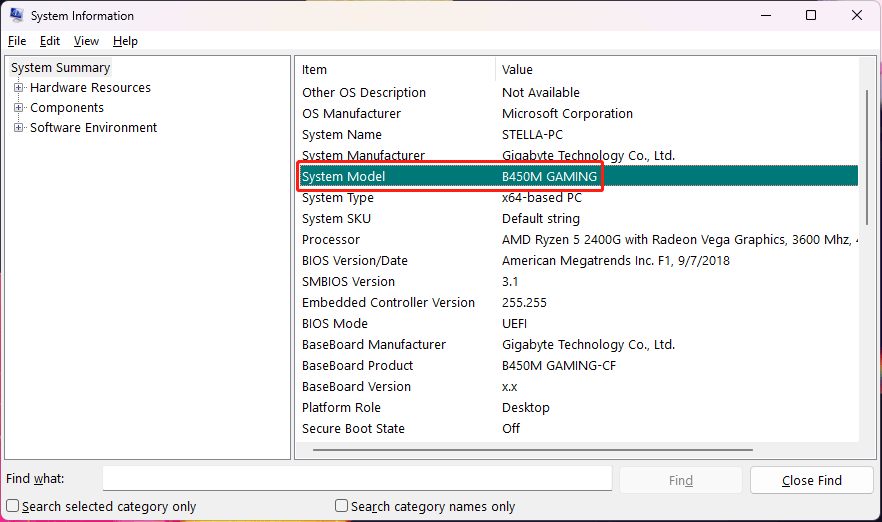 how to find your pcs model number
