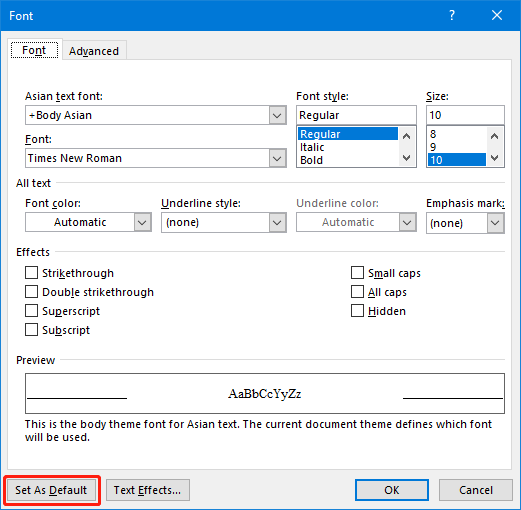 How to Change or Set the Default Font in Microsoft Word Win/Mac? MiniTool