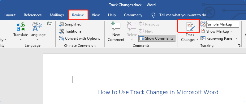 How To Easily Use Track Changes In Microsoft Word MiniTool how-to-easily-use-track-changes-in-microsoft-word-minitool