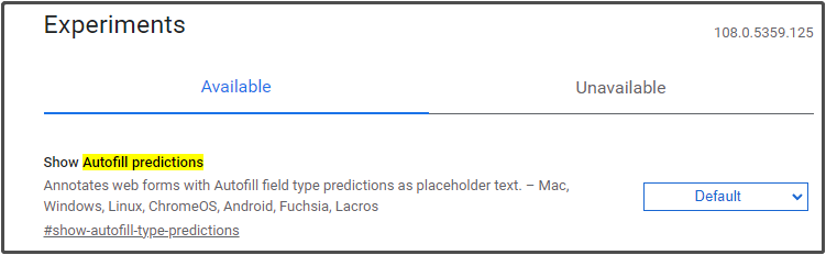 chrome://flags/#show-autofill-type-predictions