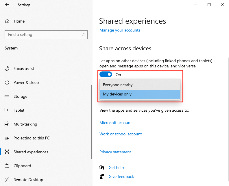 How to Turn on Share Across Devices on Windows 11/10 and iPhone? MiniTool