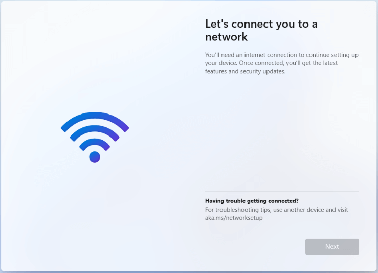 Windows 11 Kurulum Ağı Sayfası