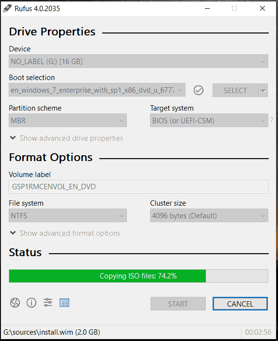 создать загрузочную флешку Windows 7