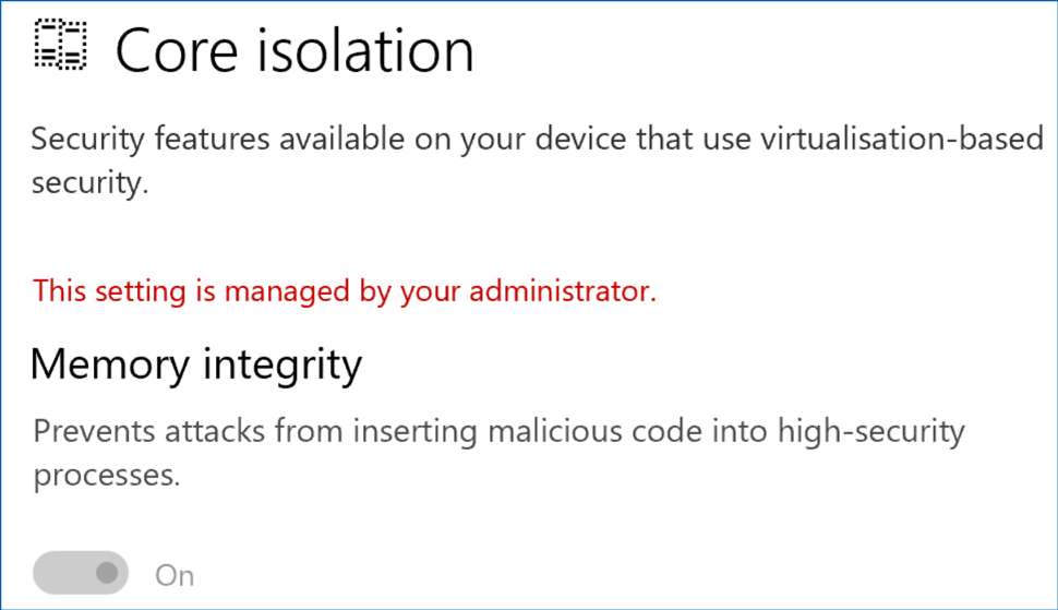 Fixed Windows Defender This Setting Is Managed by Administrator