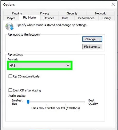 converter MP4 para MP3 no Windows Media Player