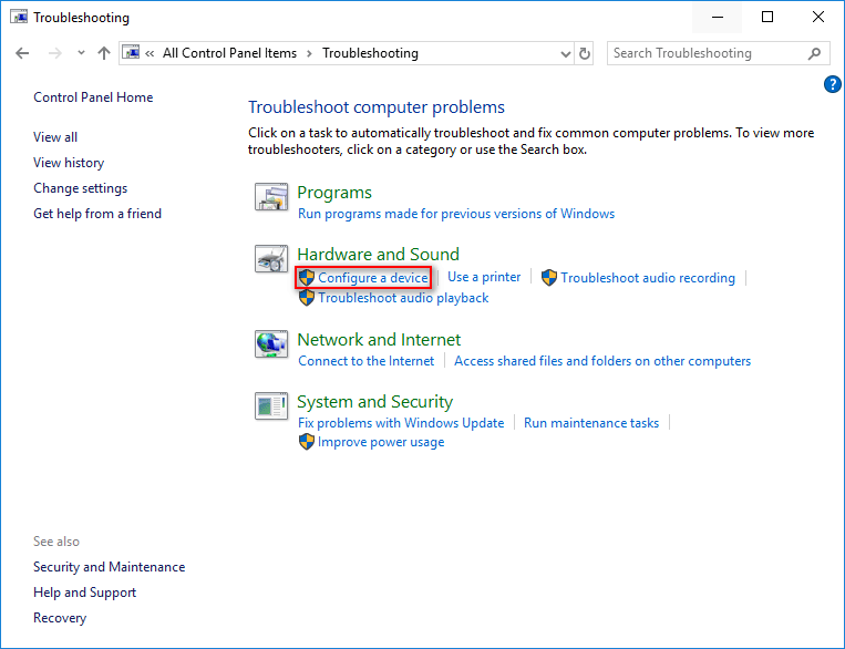Configurar um dispositivo
