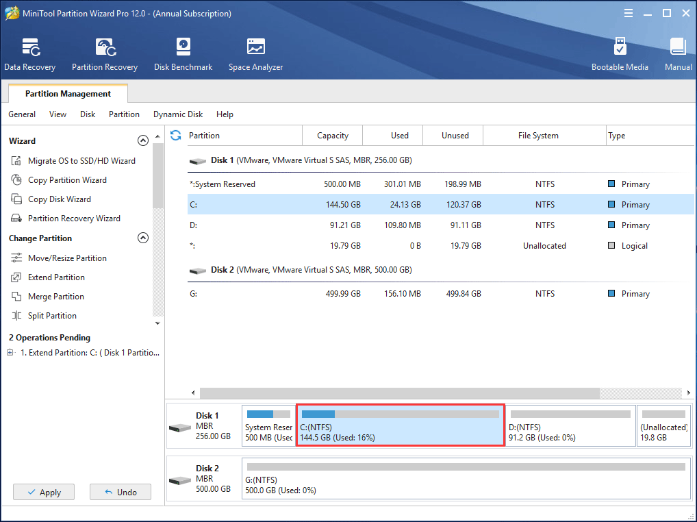 executar operação de extensão de partição do Windows 10