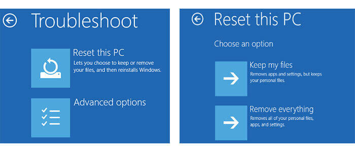 Windows 10 Reinicialize este PC