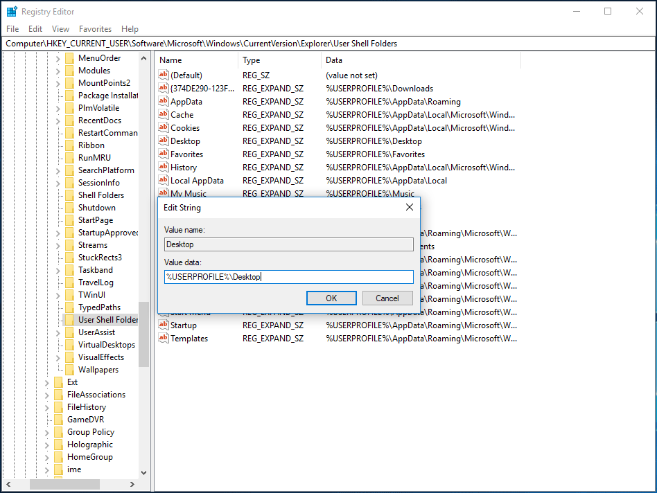 Solução - system32configsystemprofileDesktop Não Está Disponível - MiniTool
