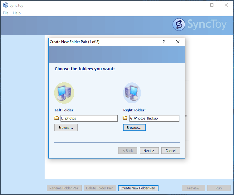 pastas de sincronização do Windows 10 entre unidades