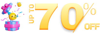 up to 70% off