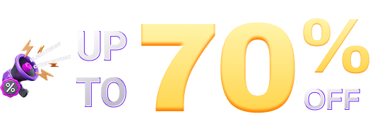 up to 70% off